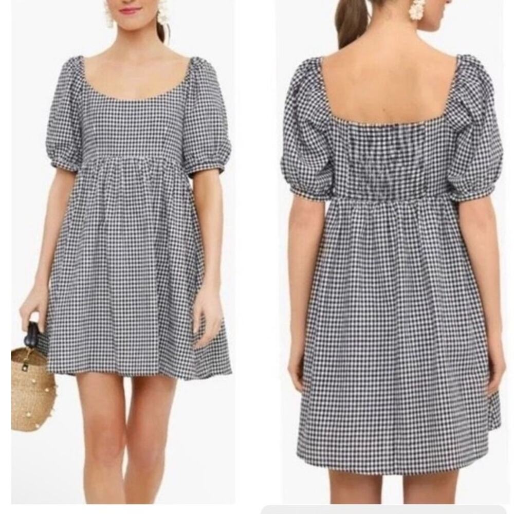 Tuckernuck Pomander Place Beachwood Gingham Abigail Dress Small Mini Smocked